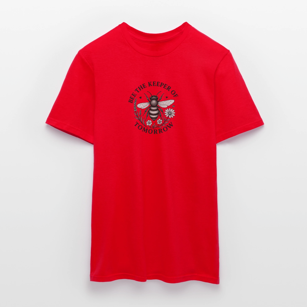 Unisex  T-Shirt "Bee the Keeper of Tomorrow" - Rot