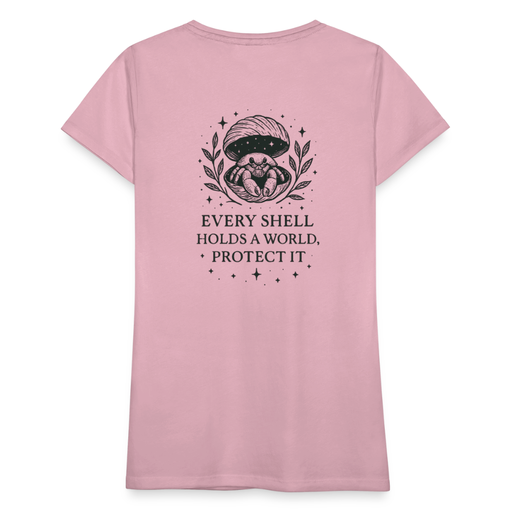 Damen Slim Fit T-Shirt "Cancer" - Hellrosa