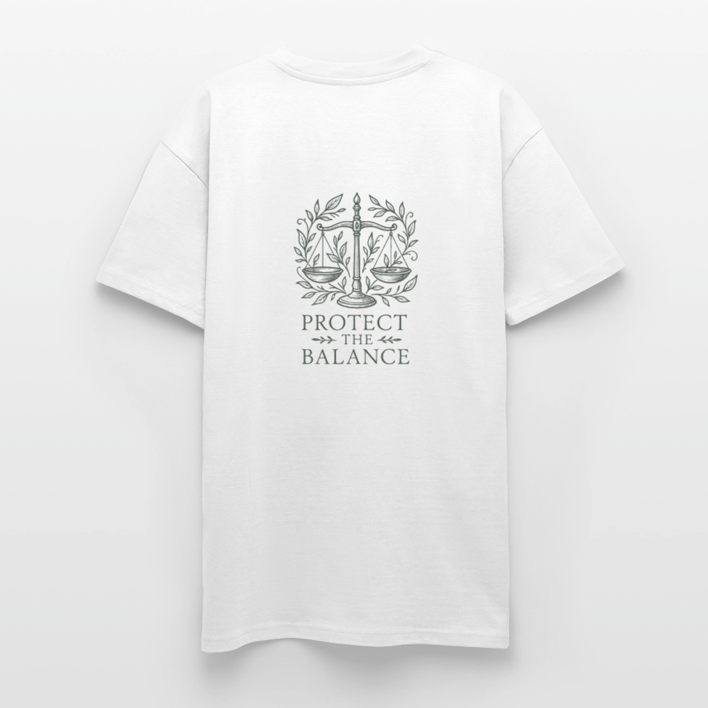 Unisex Oversize T-Shirt "Libra" - Weiß