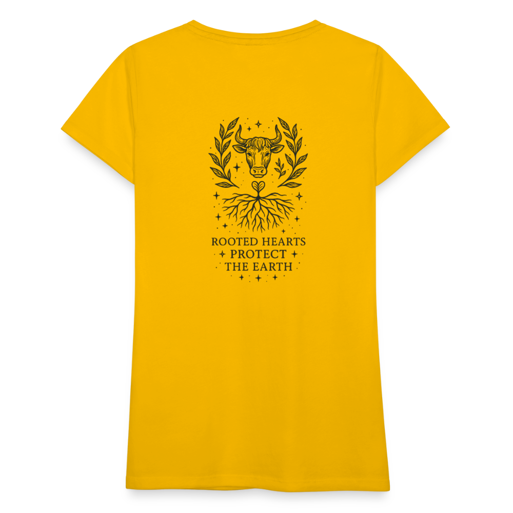 Damen Slim Fit T-Shirt "Taurus" - Sonnengelb