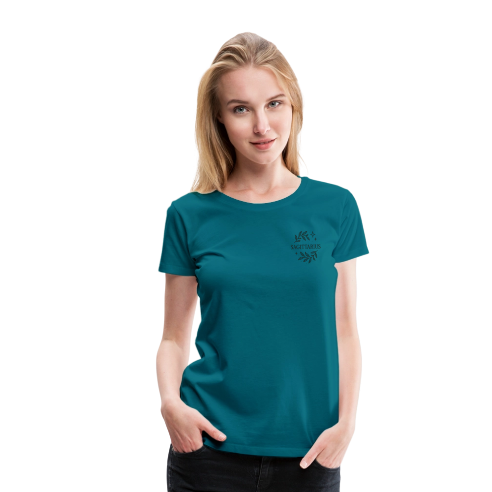 Damen Slim Fit T-Shirt "Sagittarius" - Divablau