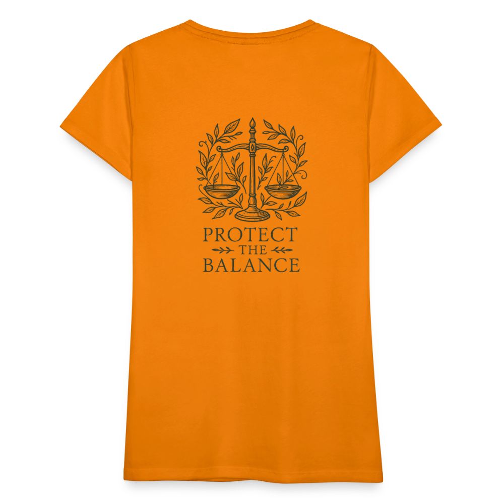 Damen Slim Fit T-Shirt "Libra" - Orange