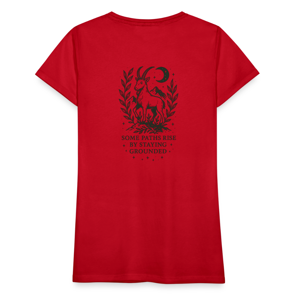 Damen Slim Fit T-Shirt "Capricorn" - Rot