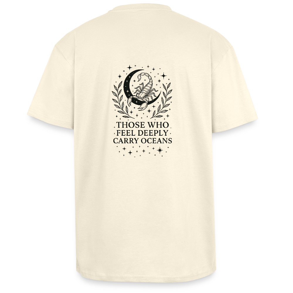Unisex Oversize T-Shirt "Scorpio" - Creme