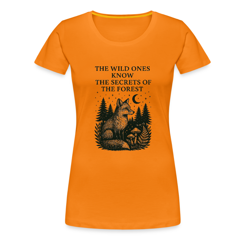 Damen Slim Fit T-Shirt "Fox" - Orange