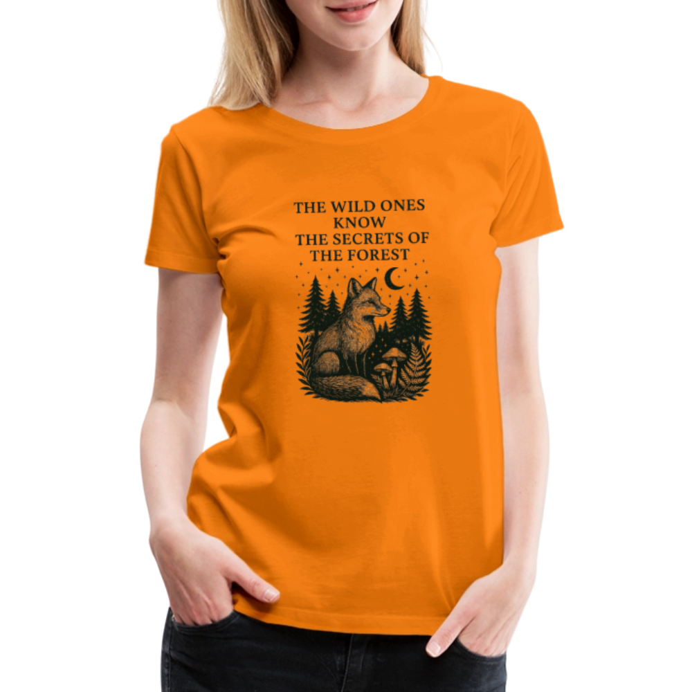 Damen Slim Fit T-Shirt "Fox" - Orange