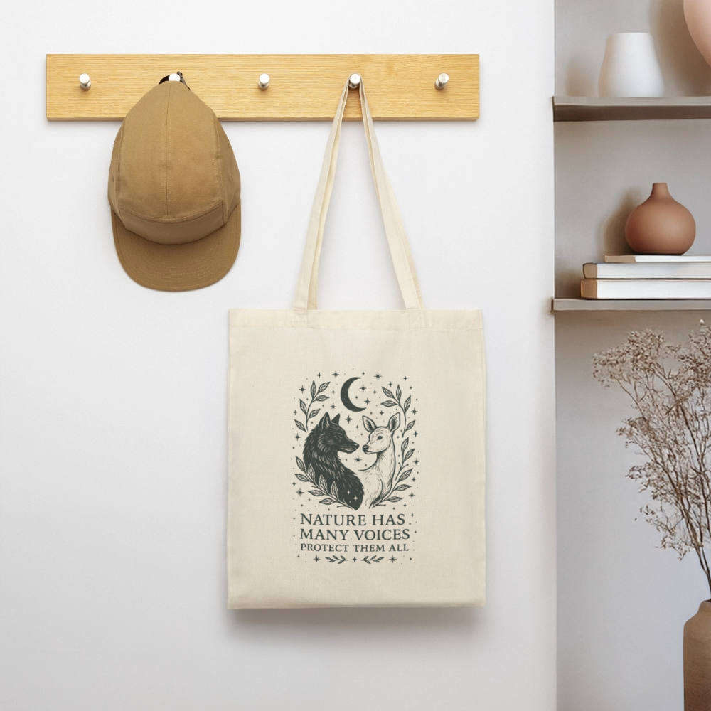 Stoffbeutel „Voices“ - Natur