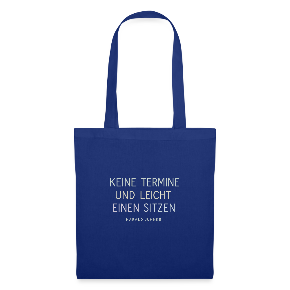 Stoffbeutel „Keine Termine“ - Royalblau