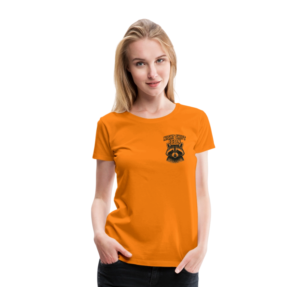 Damen T-Shirt "Night Shift Icon" - Orange