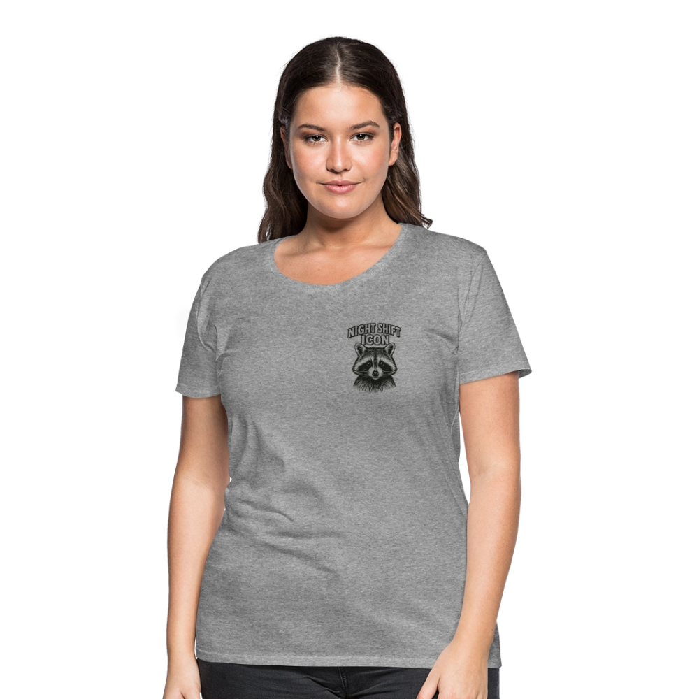 Damen T-Shirt "Night Shift Icon" - Grau meliert