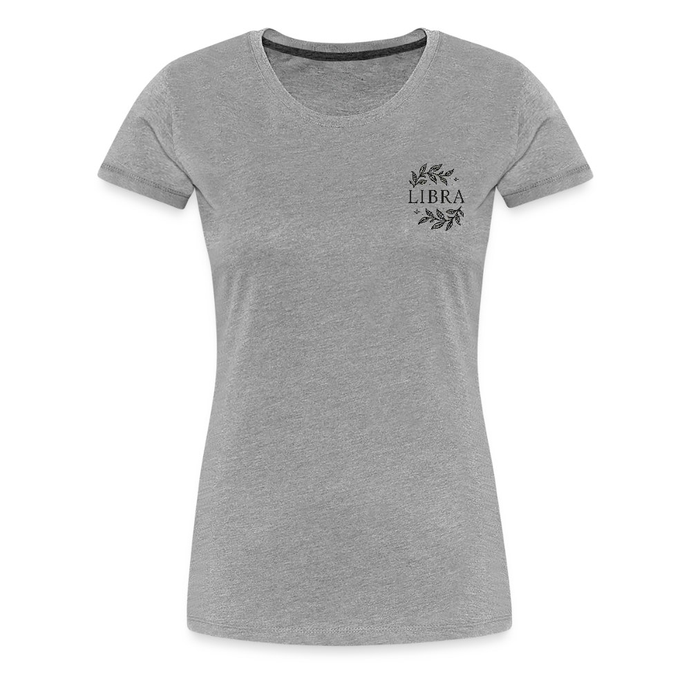 Damen Slim Fit T-Shirt "Libra" - Grau meliert