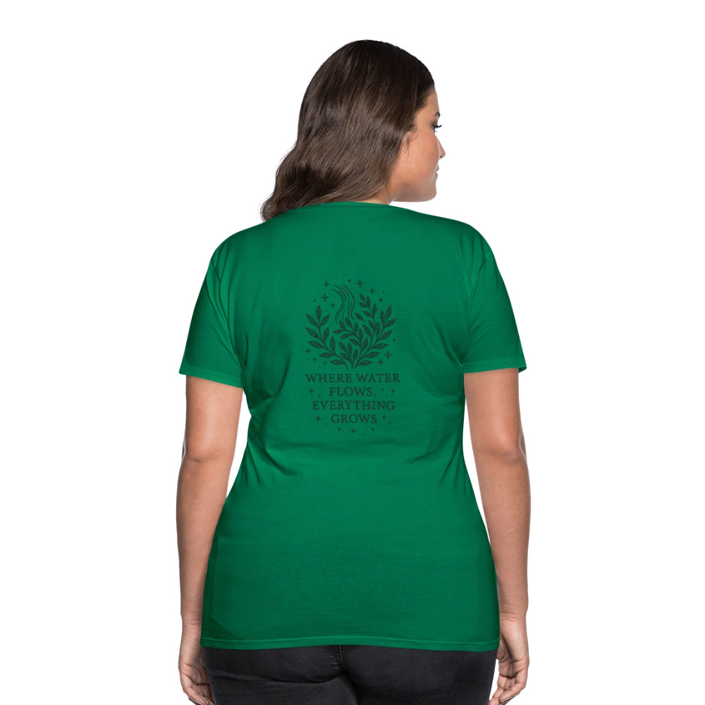 Damen T-Shirt Slim Fit "Aquarius" - Kelly Green