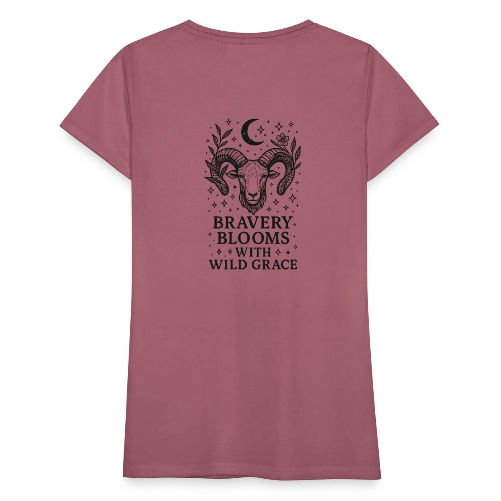 Damen Slim Fit T-Shirt „Aries“ - Malve