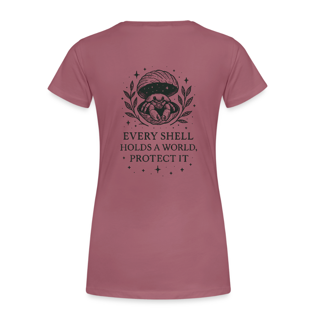 Damen Slim Fit T-Shirt "Cancer" - Malve