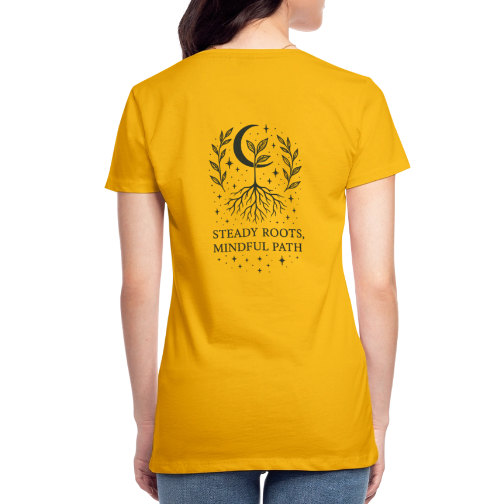 Damen Slim Fit T-Shirt "Virgo" - Sonnengelb