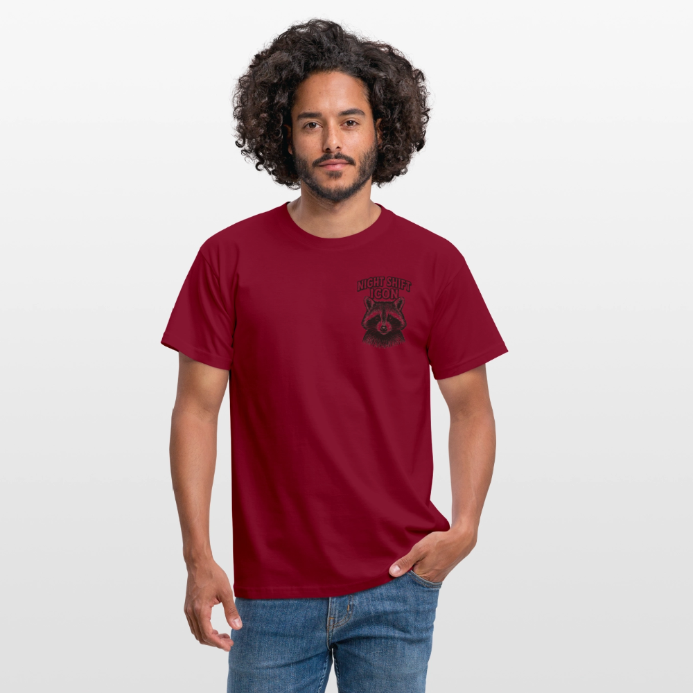 Herren T-Shirt "Night Shift Icon" - Ziegelrot