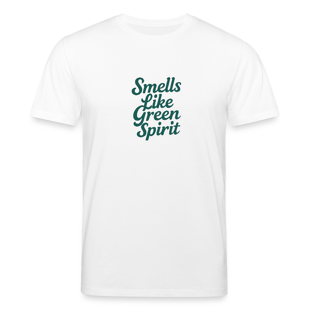 Unisex Bio-T-Shirt „Smells like green spirit“ - Weiß
