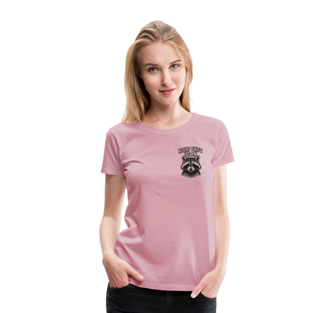 Damen T-Shirt "Night Shift Icon" - Hellrosa