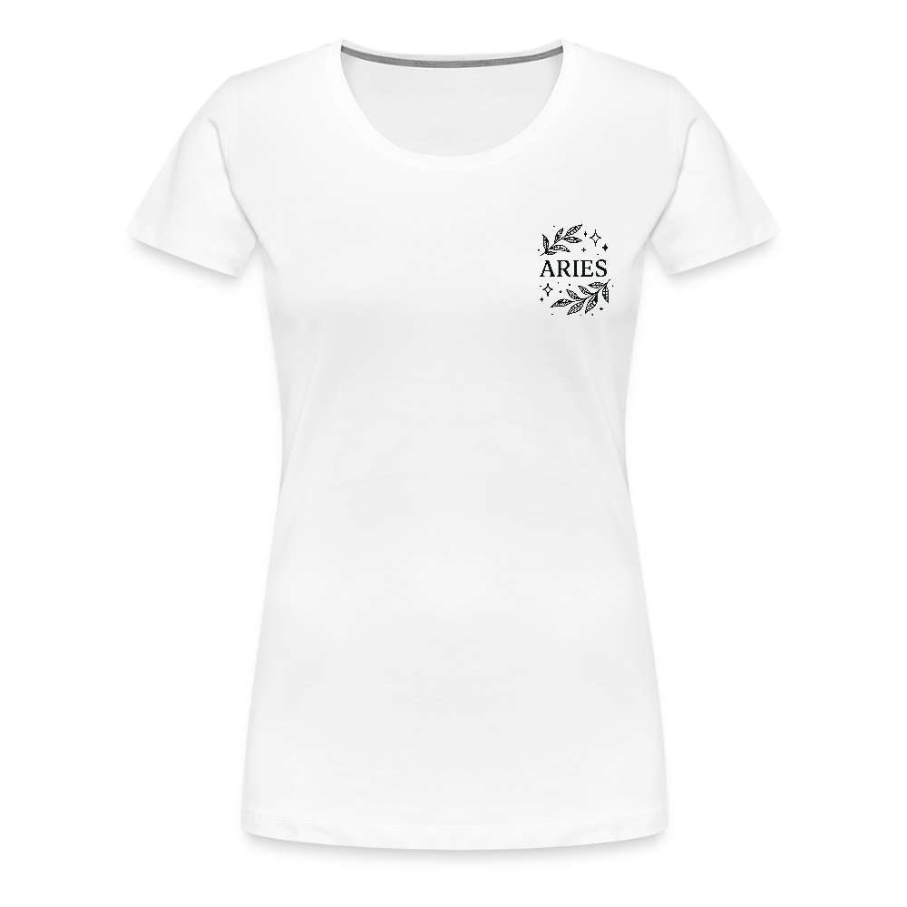 Damen Slim Fit T-Shirt „Aries“ - Weiß