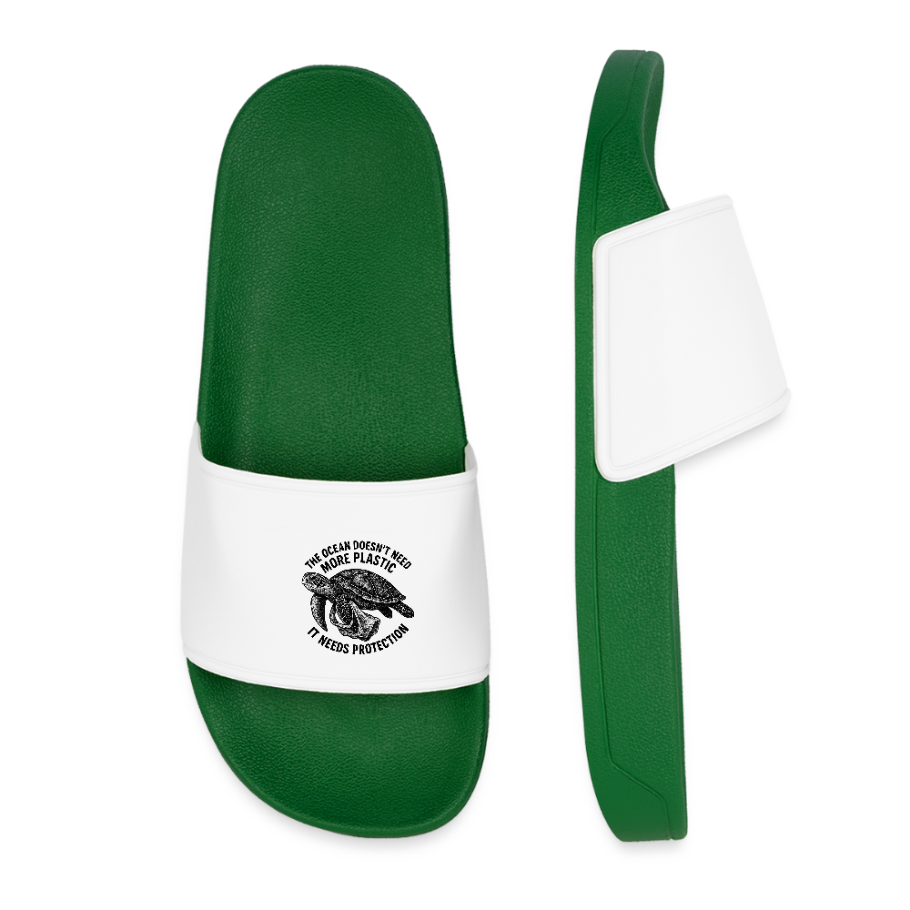 Frauen Badelatschen „Ocean“ - Dunkelgrün