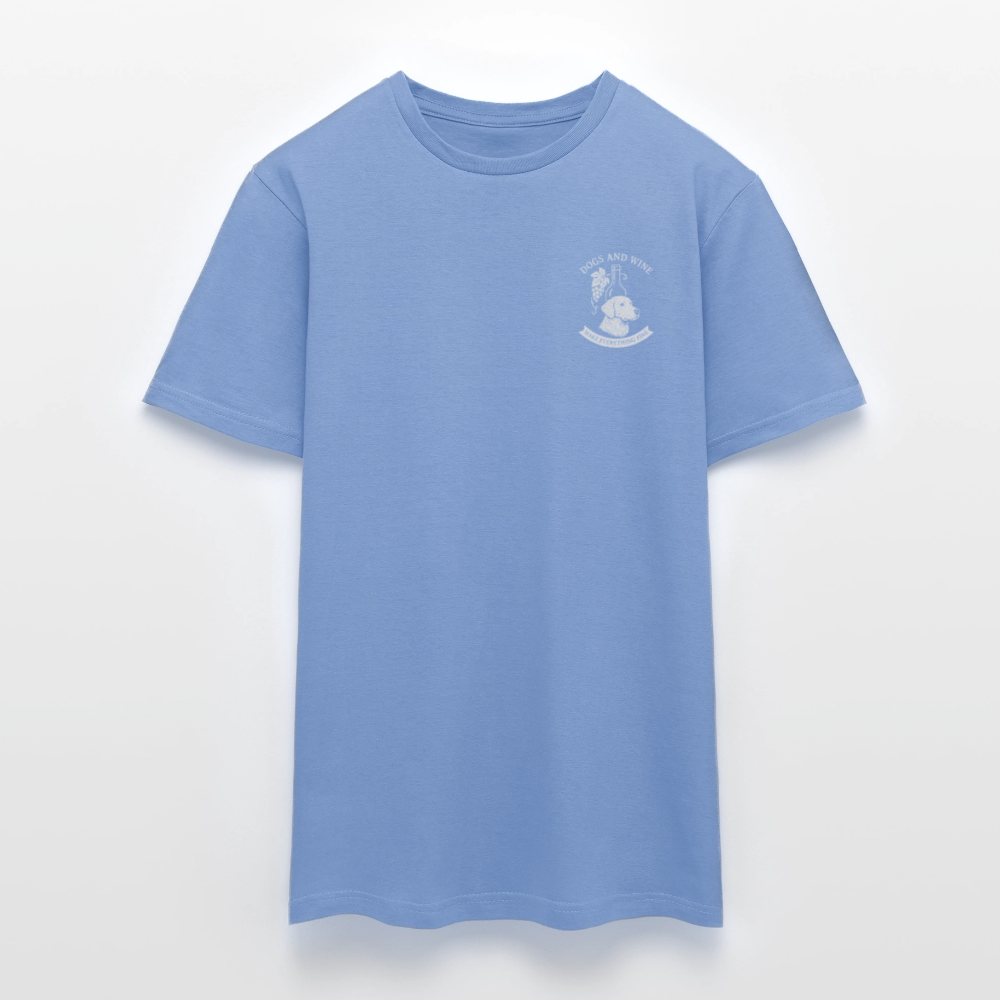 Unisex Fit T-Shirt "Dogs&Wine" - carolina blue
