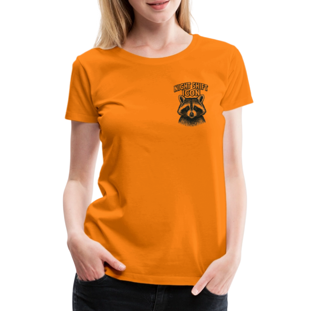 Damen T-Shirt "Night Shift Icon" - Orange