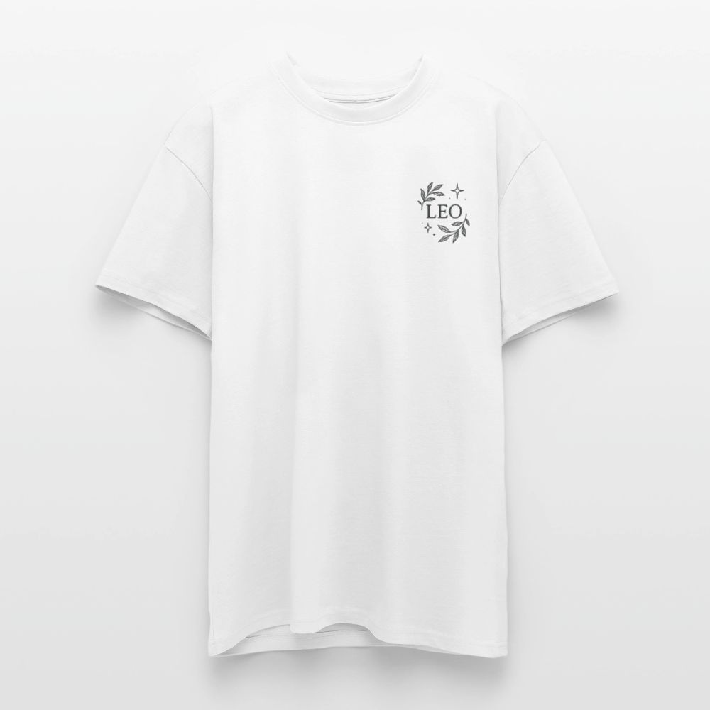 Unisex Oversize T-Shirt "Leo" - Weiß