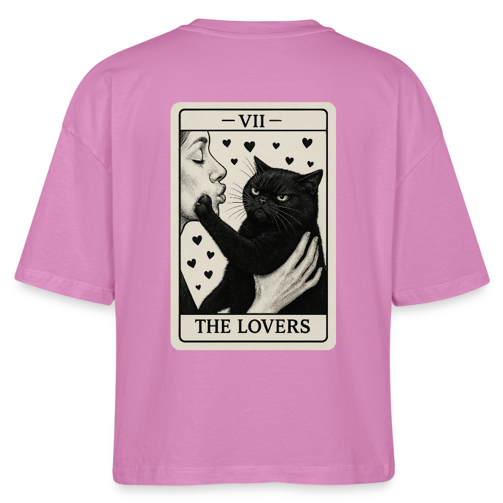 Damen Bio-T-Shirt "Cattitude" - Pink