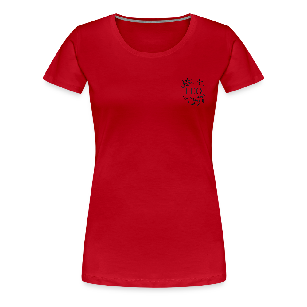 Damen Slim Fit T-Shirt "Leo" - Rot