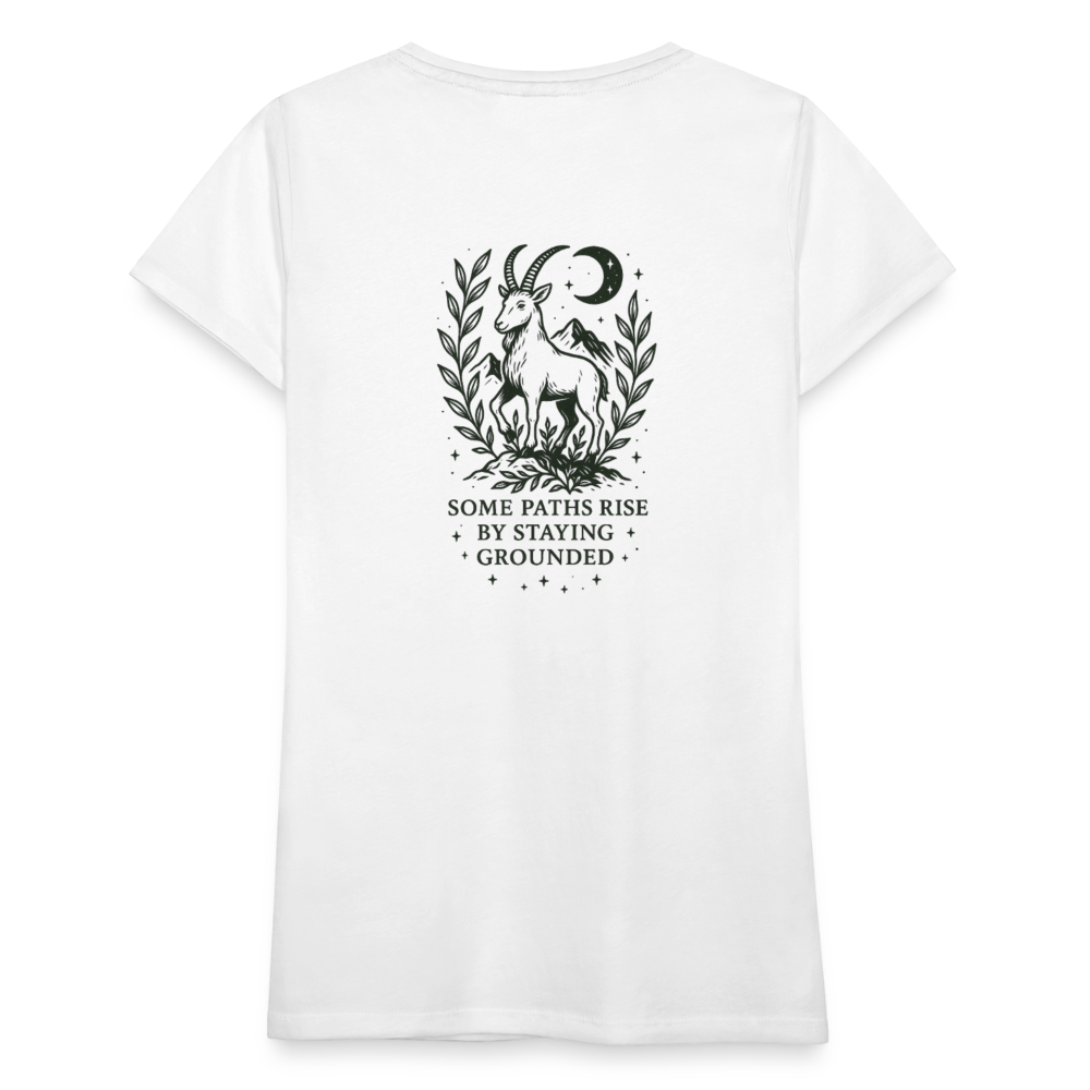 Damen Slim Fit T-Shirt "Capricorn" - Weiß