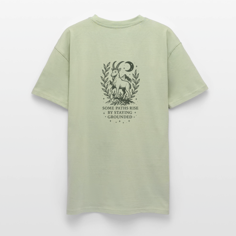Unisex Oversize T-Shirt "Capricorn" - Leichtes Salbeigrün 