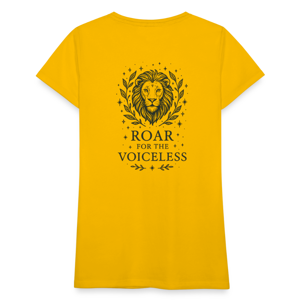 Damen Slim Fit T-Shirt "Leo" - Sonnengelb