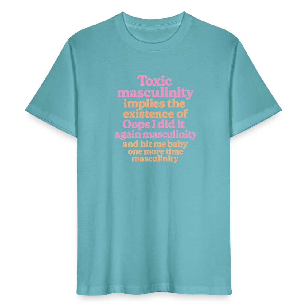 Unisex T-Shirt „Toxic Masculinity“ - Pastelltürkis