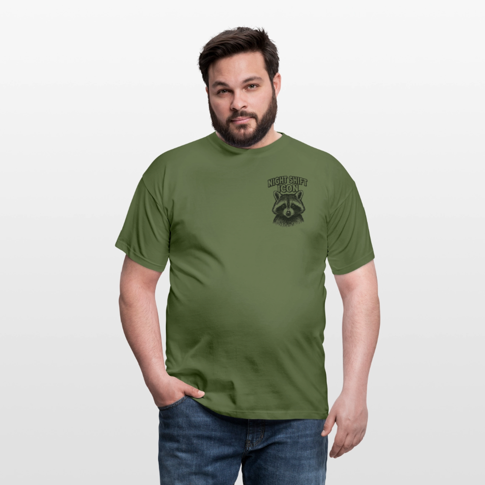 Herren T-Shirt "Night Shift Icon" - Militärgrün