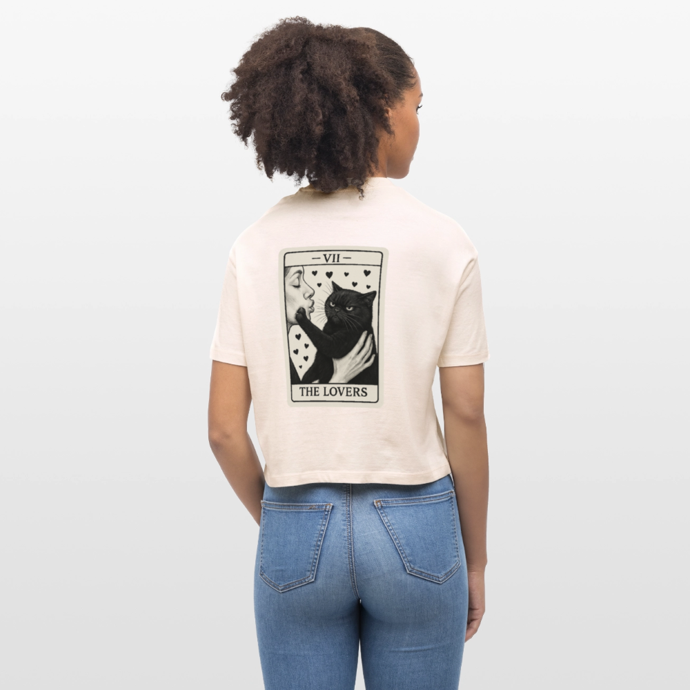 Damen Bio-T-Shirt "Cattitude" - Weißgrau