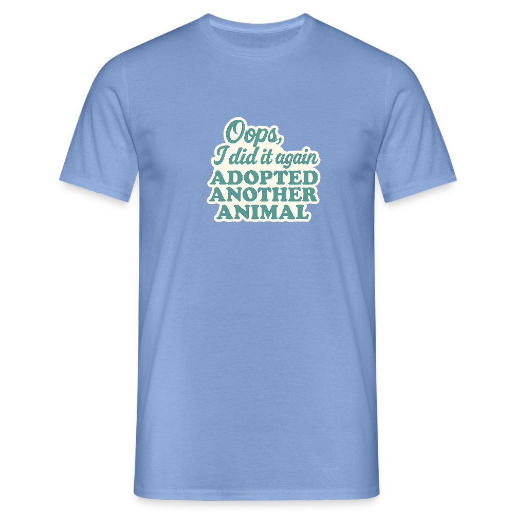 Unisex Fit T-Shirt "Oops" - carolina blue