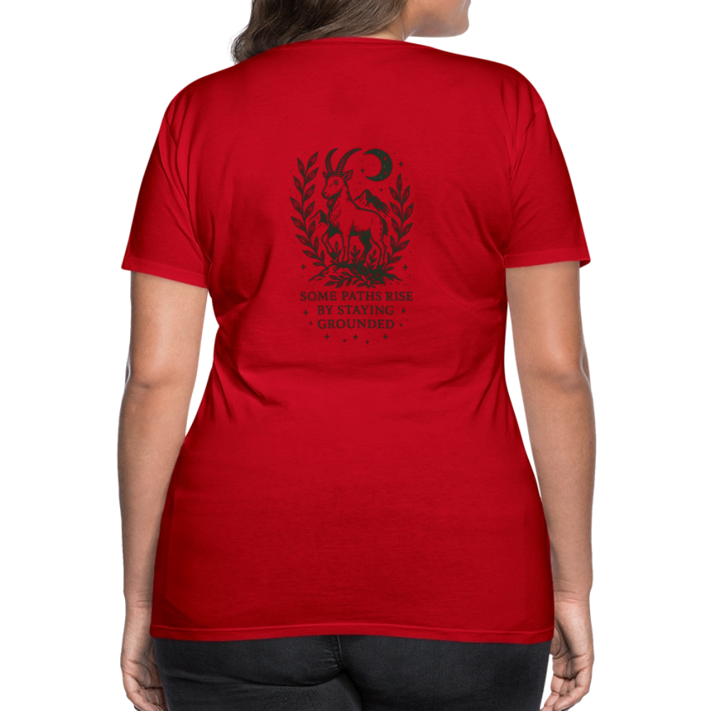 Damen Slim Fit T-Shirt "Capricorn" - Rot
