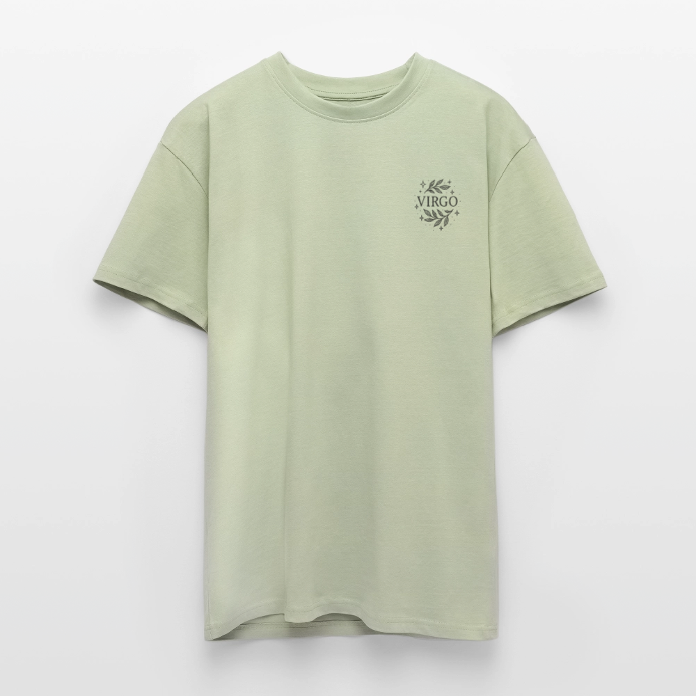 Unisex Oversize T-Shirt "Virgo" - Leichtes Salbeigrün 