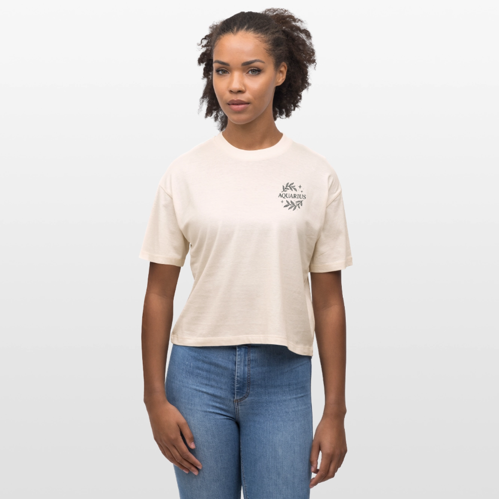 Damen Bio-T-Shirt Nova "Aquarius" - Weißgrau