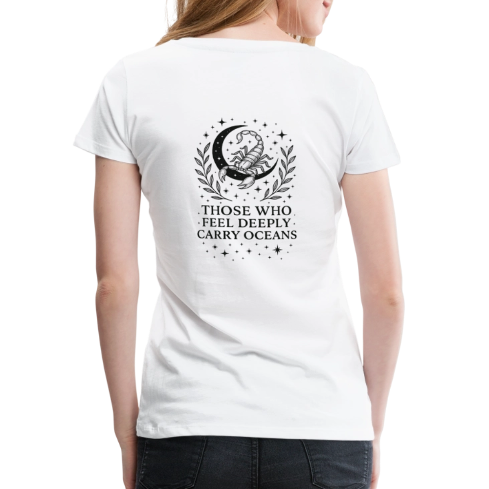 Damen Slim Fit T-Shirt "Scorpio" - Weiß