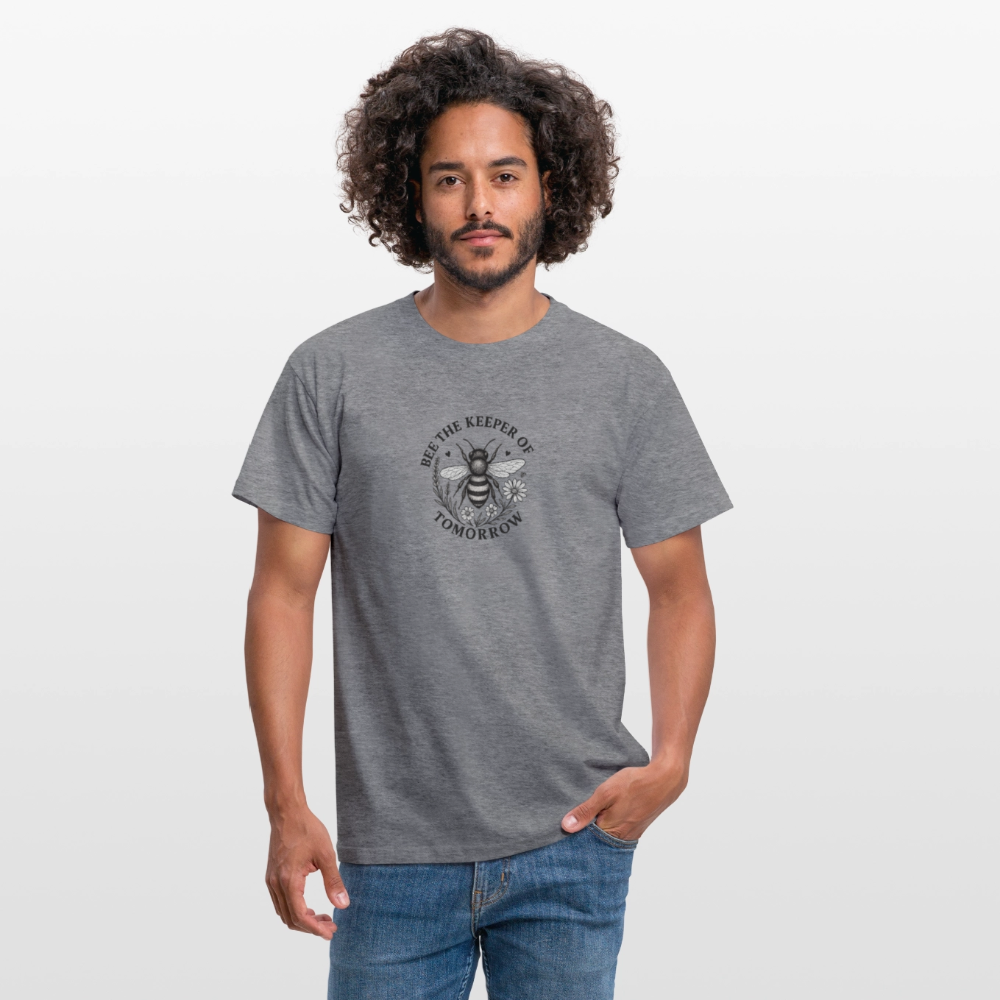 Unisex  T-Shirt "Bee the Keeper of Tomorrow" - Graphit meliert
