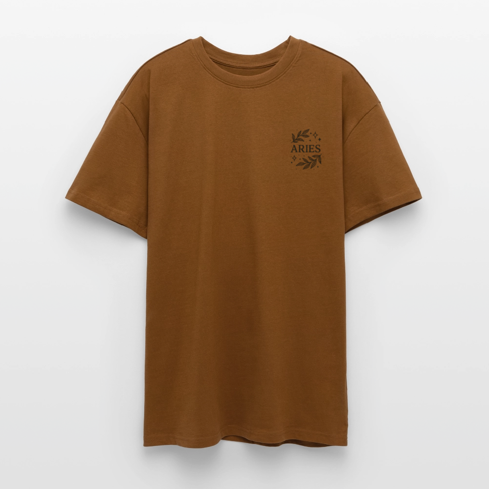 Unisex Oversize T-Shirt "Aries" - Toffee