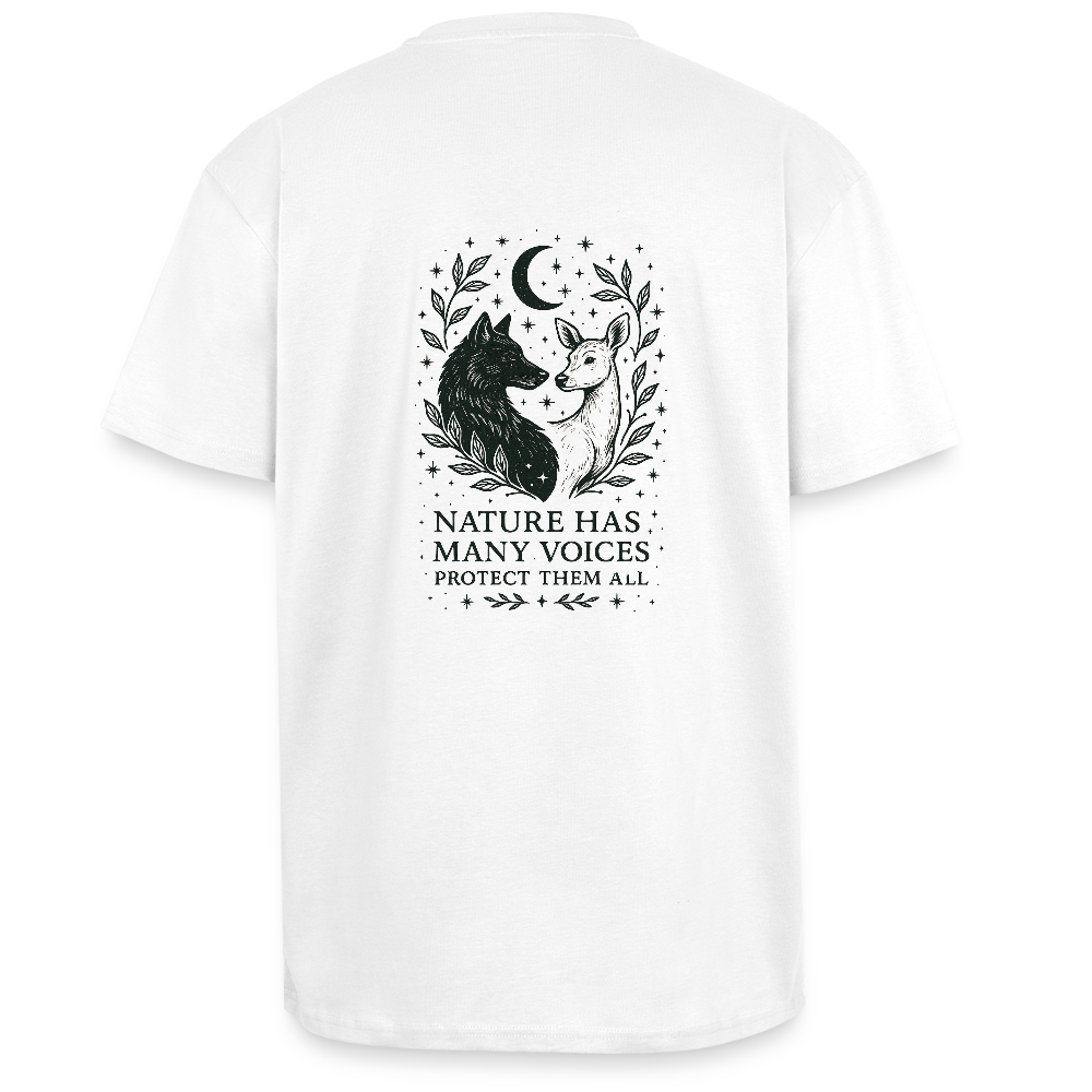 Unisex Oversize T-Shirt "Gemini" - Weiß