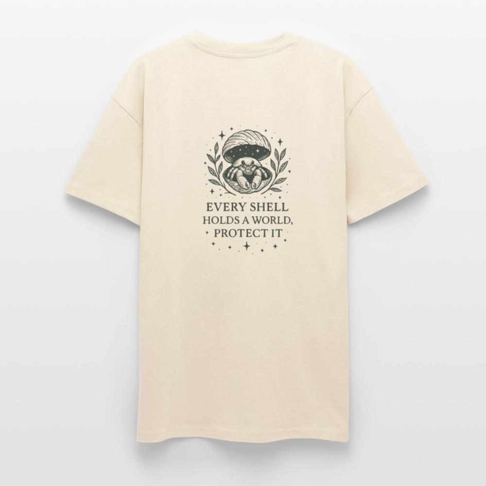 Unisex Oversize T-Shirt "Cancer" - Creme