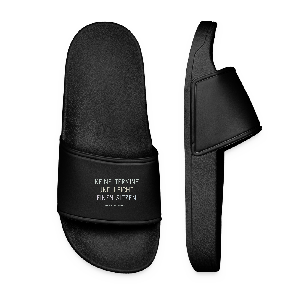 Frauen Badelatschen „Keine Termine“ - Schwarz