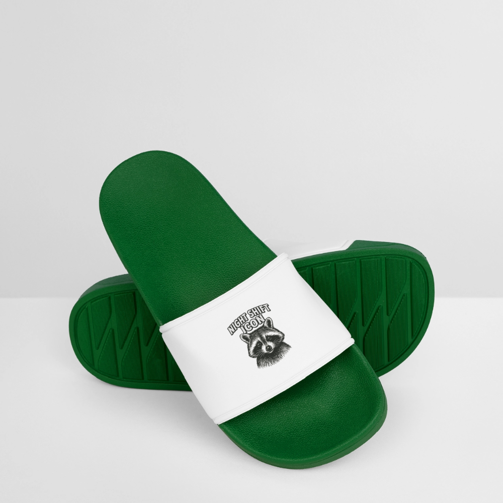 Frauen Badelatschen „Night Shift Icon“ - Dunkelgrün