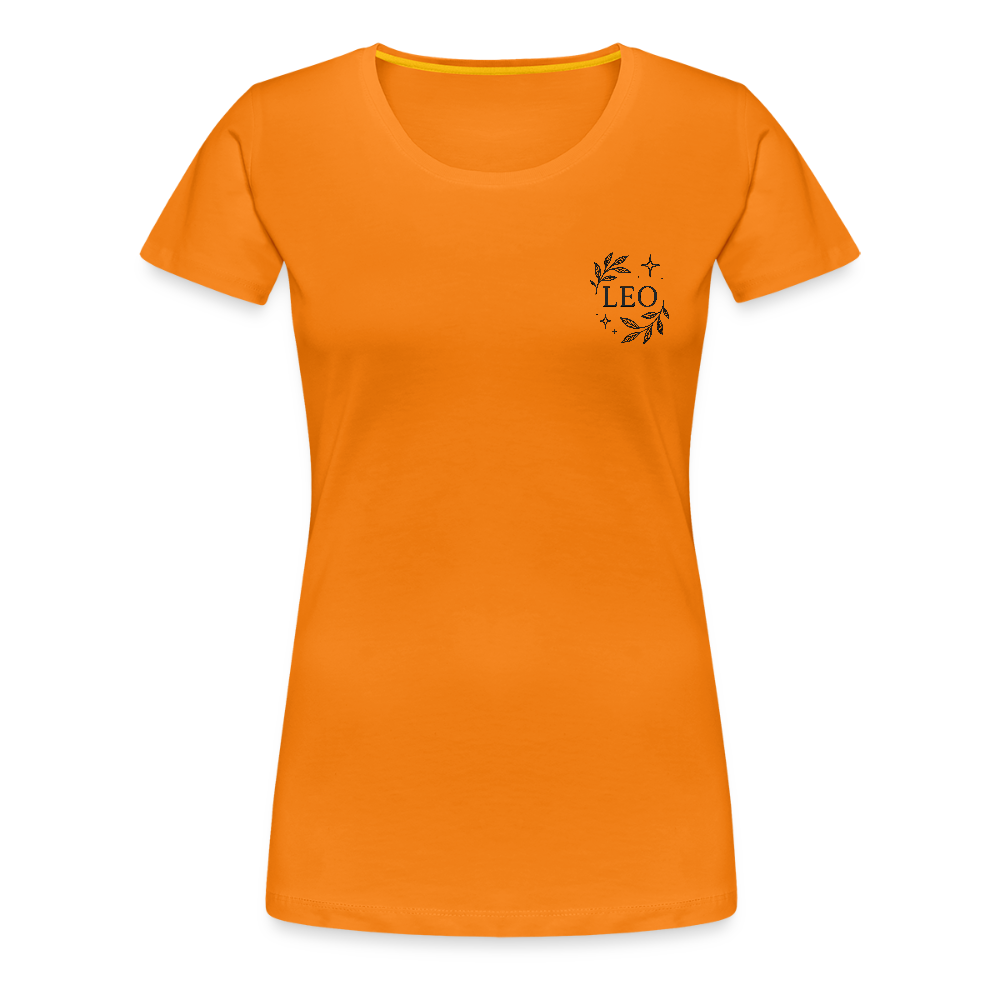 Damen Slim Fit T-Shirt "Leo" - Orange