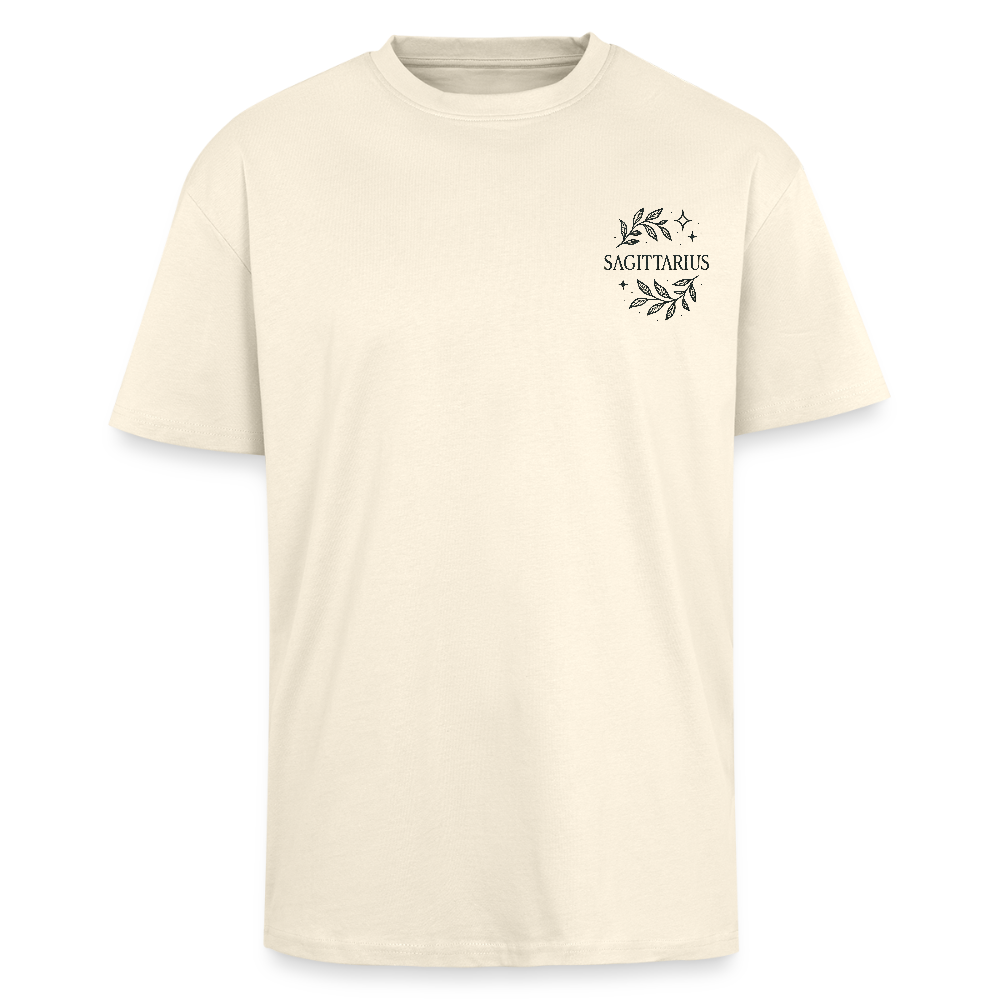 Unisex Oversize T-Shirt "Sagittarius" - Creme
