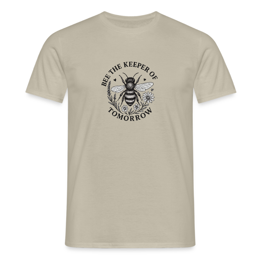 Unisex  T-Shirt "Bee the Keeper of Tomorrow" - Sandbeige