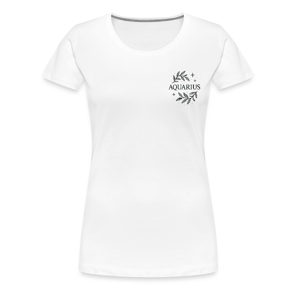Damen T-Shirt Slim Fit "Aquarius" - Weiß